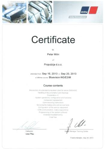 Certifikat_2013_PETAR-MILIN_Bluevision-NG-E3-M_764x1080